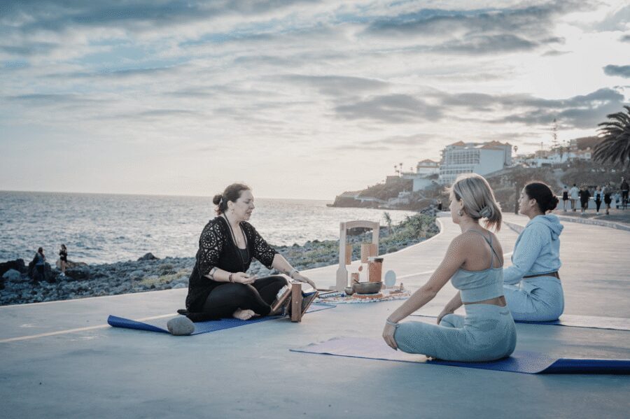 Private Yoga & Sound Bath by the Ocean - Ocean-View Yoga in Madeira: The Point Isn’t the Show